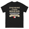 T-shirt Vendée noir - Je ne suis pas parfait mais je suis vendéen