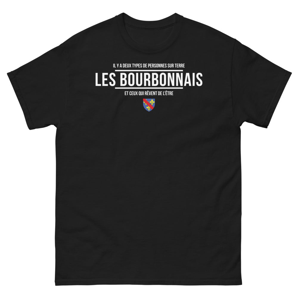 T-shirt Bourbonnais noir - Il y a deux types de personnes