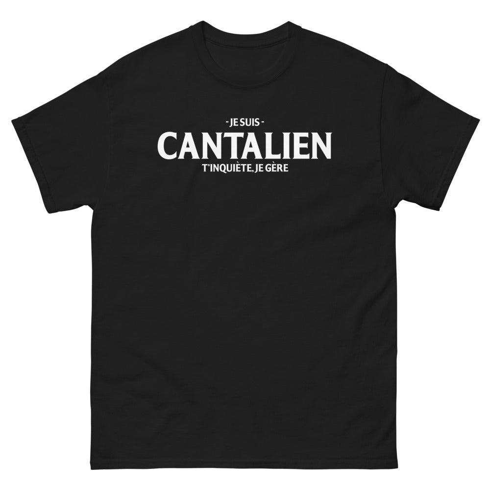T-shirt Cantalien noir - T'inquiète, je gère