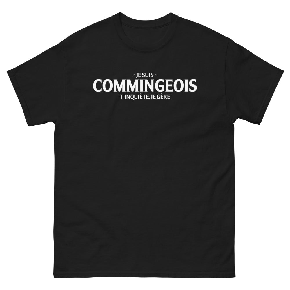 T-shirt Commingeois noir - Je gère tout avec style