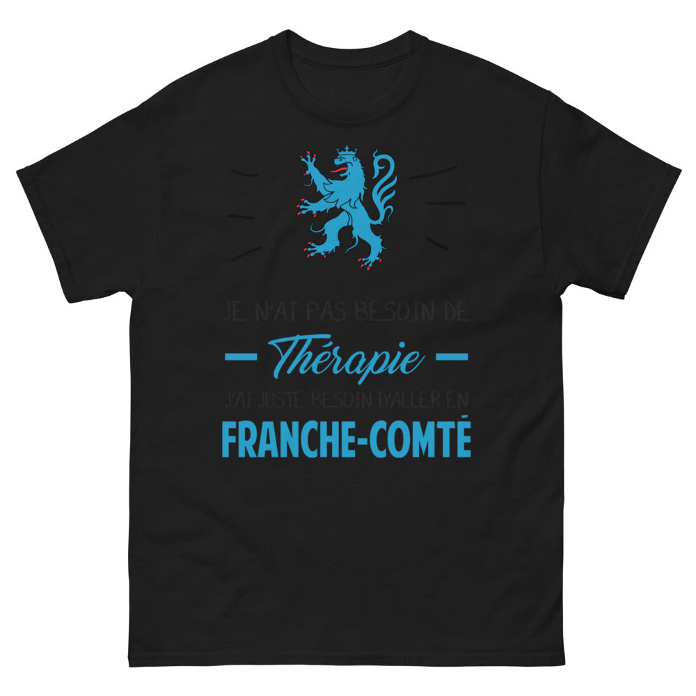 T-shirt Franche-Comté noir - Besoin d'aller en Franche-Comté