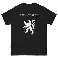 Thumbnail for T-shirt Franc-Comtois noir - Fier de mes racines avec humour