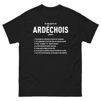 Thumbnail for T-shirt Ardéchois noir - La Burle et ses Secrets