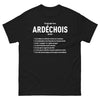 T-shirt Ardéchois noir - La Burle et ses Secrets