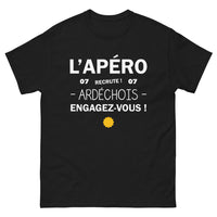 Thumbnail for T-shirt Ardéchois noir - Engagez-vous pour l'apéro