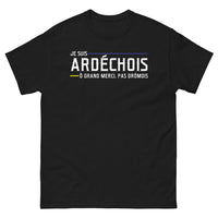 Thumbnail for T-shirt Ardéchois noir - Je suis Ardéchois, ô grand merci