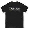 T-shirt Ardéchois noir - Je suis Ardéchois, ô grand merci