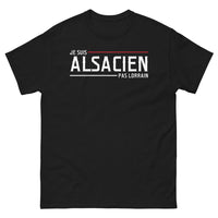 Thumbnail for T-shirt Alsace noir - Je suis Alsacien pas Lorrain