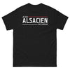 T-shirt Alsace noir - Je suis Alsacien pas Lorrain