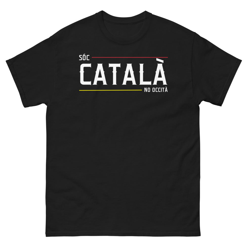 T-shirt Occitan Catalan noir - Identité Fier et Sombre face