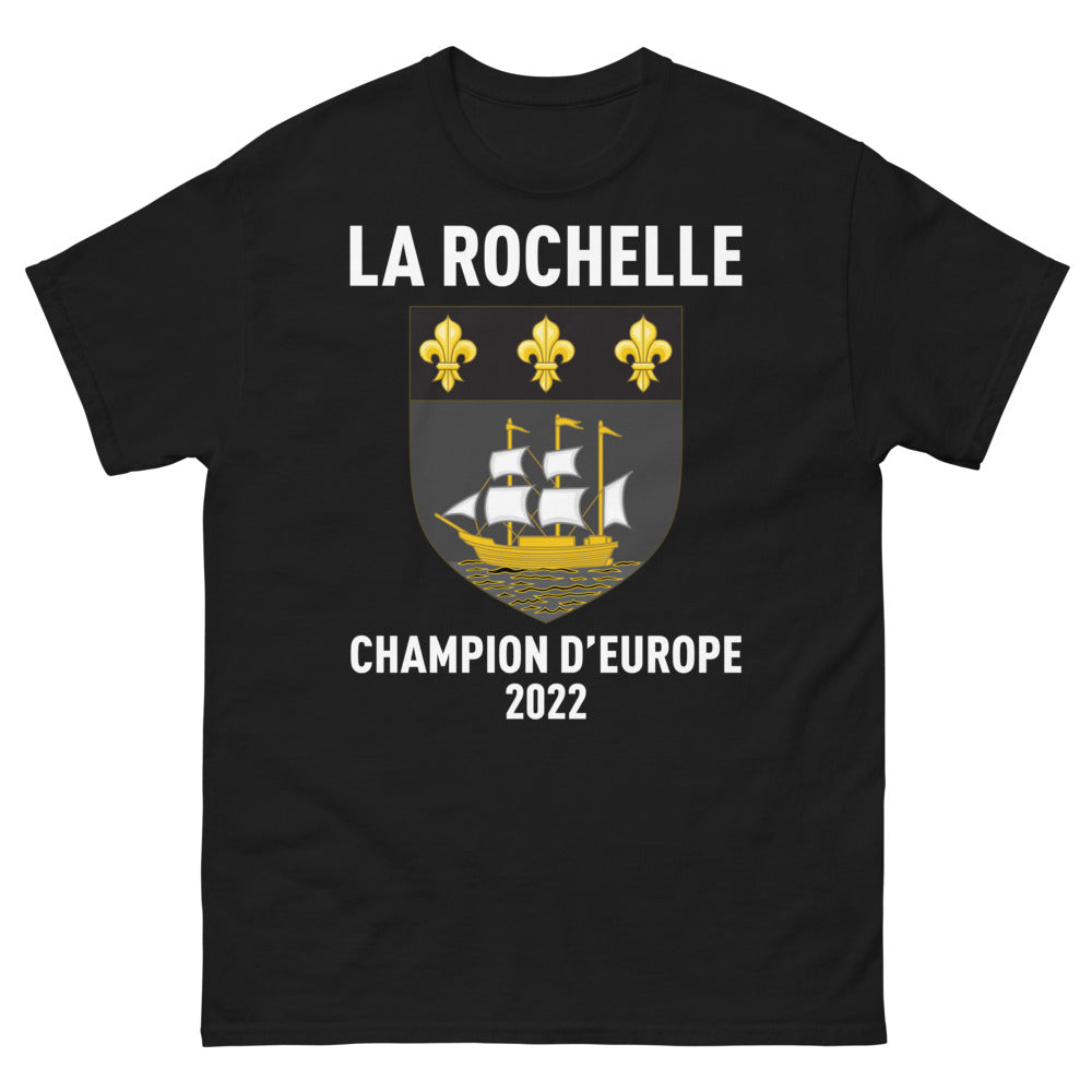 T-shirt La Rochelle noir - Champion d'Europe 2022