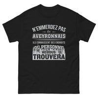 Thumbnail for T-shirt Aveyron noir - N'emmerdez pas les Aveyronnais