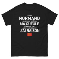 Thumbnail for T-shirt Normand noir - Je ne ferme pas ma gueule