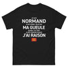 T-shirt Normand noir - Je ne ferme pas ma gueule