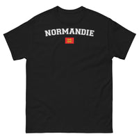 Thumbnail for T-shirt Normandie noir - Fiers Normands avec humour