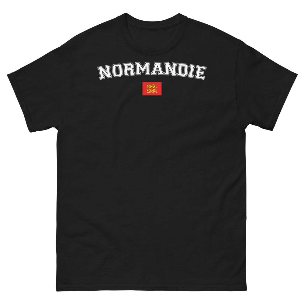 T-shirt Normandie noir - Fier et Sombre avec humour