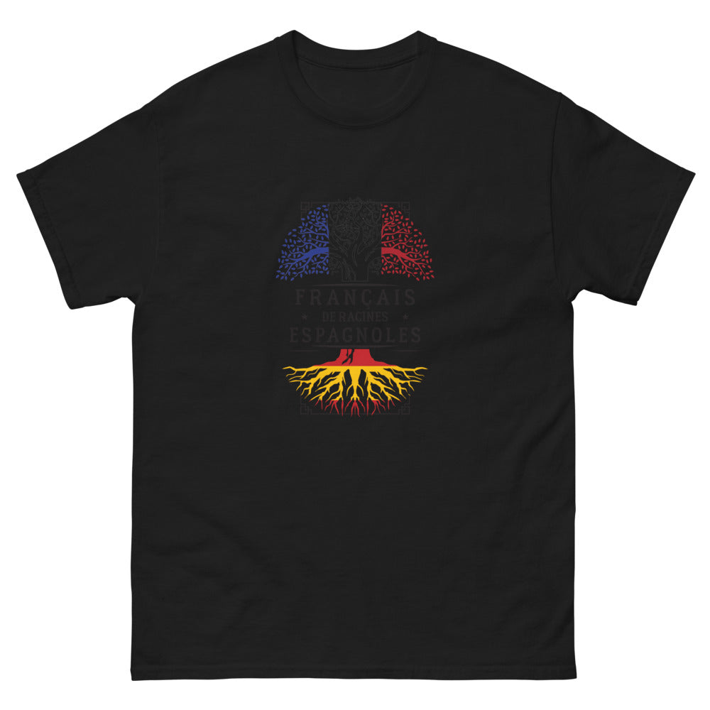 T-shirt Espagnol noir - Héritage et humour culturel