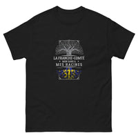 Thumbnail for T-shirt Franche-Comté noir - Mon Sang, Mes Racines