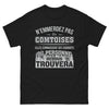 T-shirt Franche-Comté noir - N'emmerdez pas les comtoises