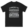 T-shirt Comtoise noir - Ne sous-estimez jamais une Comtoise