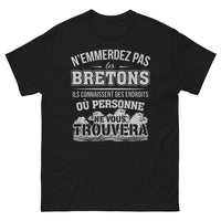 Thumbnail for T-shirt Bretagne noir - N'embêtons pas les Bretons