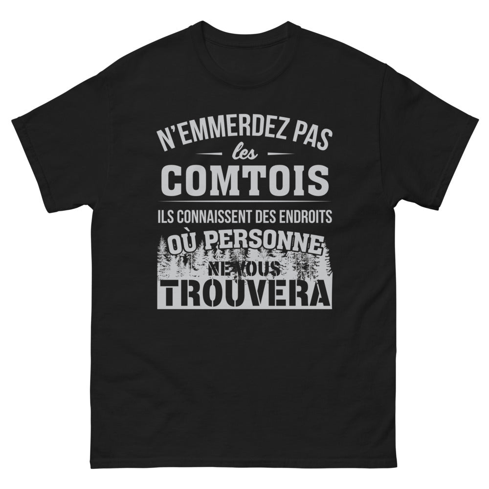 T-shirt Comtois noir - N'emmerdez Pas Les Comtois