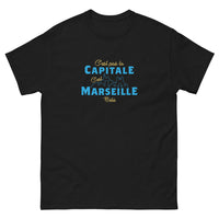 Thumbnail for T-shirt Marseille noir - C'est pas la capitale, c'est Marseille bébé !