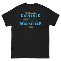 Thumbnail for T-shirt Marseille noir - C'est pas la capitale, c'est Marseille bébé