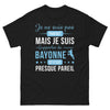 T-shirt Bayonne noir - Je ne suis pas parfait, mais supporter