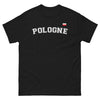 T-shirt Pologne noir - Fier et Sombre avec humour