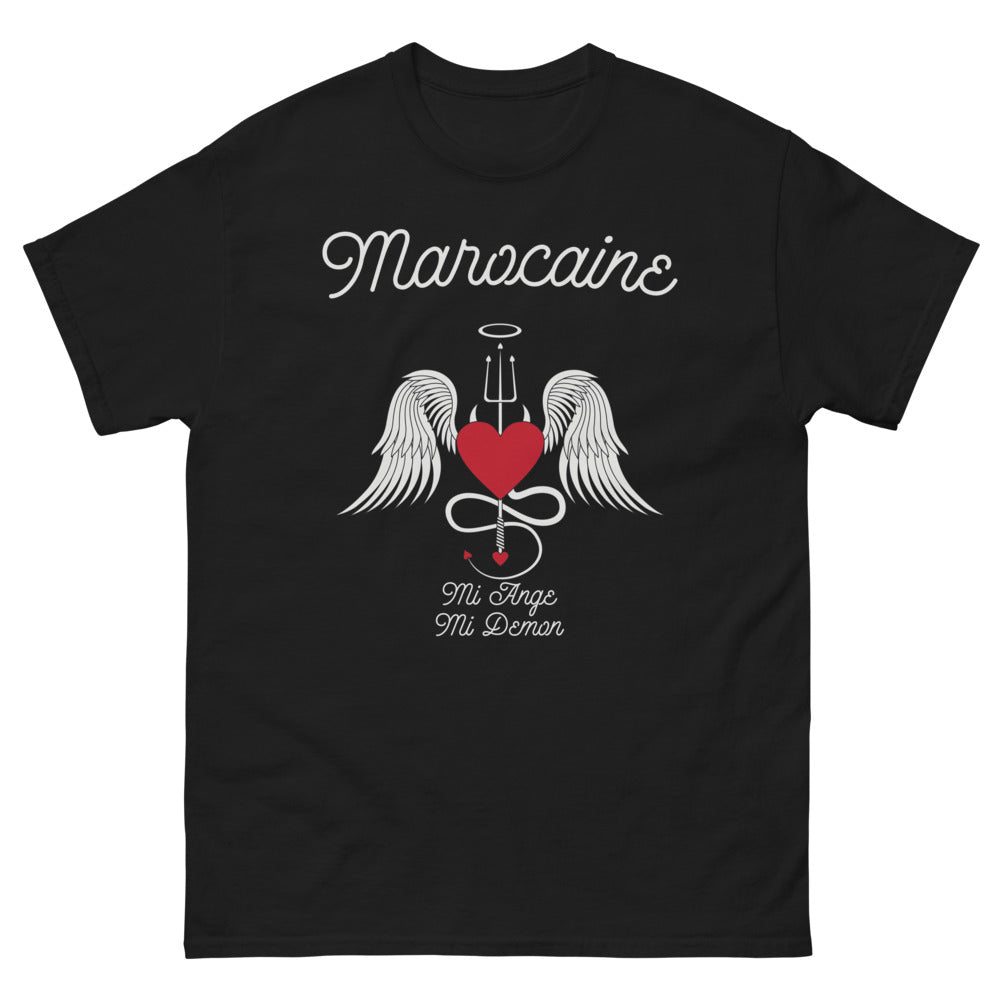 T-shirt Marocain noir - Mi-Ange Mi-Démon design humoristique