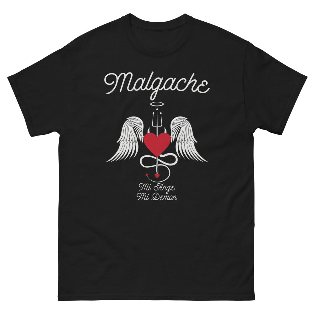 T-shirt Madagascar noir - Mi-Ange Mi-Démon humoristique