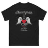 T-shirt Auvergne noir - Mi-Ange Mi-Démon avec humour