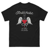 T-shirt Ardèche noir - Mi-Ange Mi-Démon avec humour