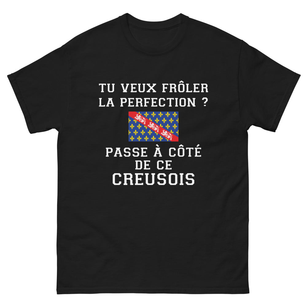 T-shirt Creusois noir - Frôler la perfection avec humour
