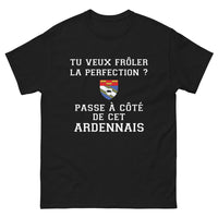 Thumbnail for T-shirt Ardennais noir - Frôler la perfection avec humour