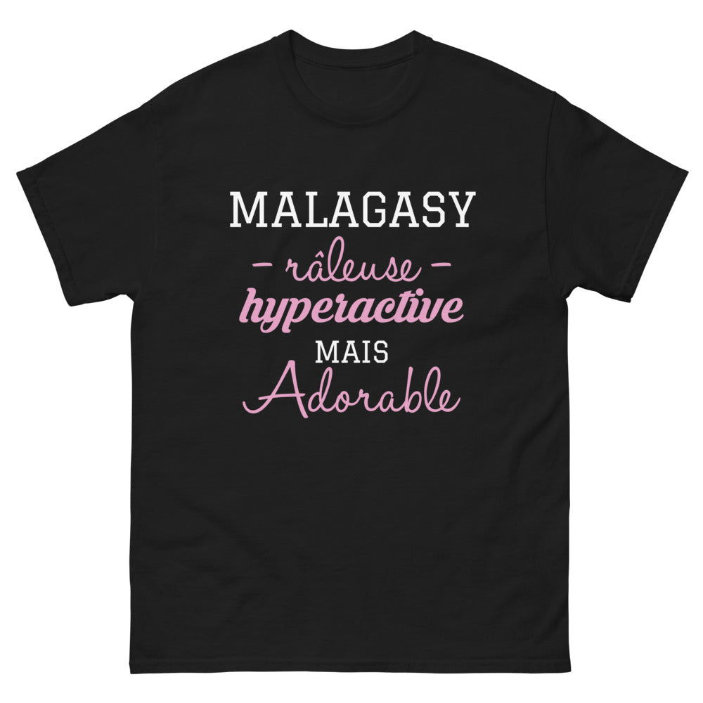 T-shirt Madagascar noir - Râleuse hyperactive adorable
