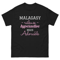 Thumbnail for T-shirt Madagascar noir - Râleuse hyperactive adorable