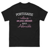 T-shirt Portugal noir - Râleuse mais adorable