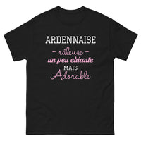Thumbnail for T-shirt Ardennaise noir - Râleuse un peu chiante mais adorable