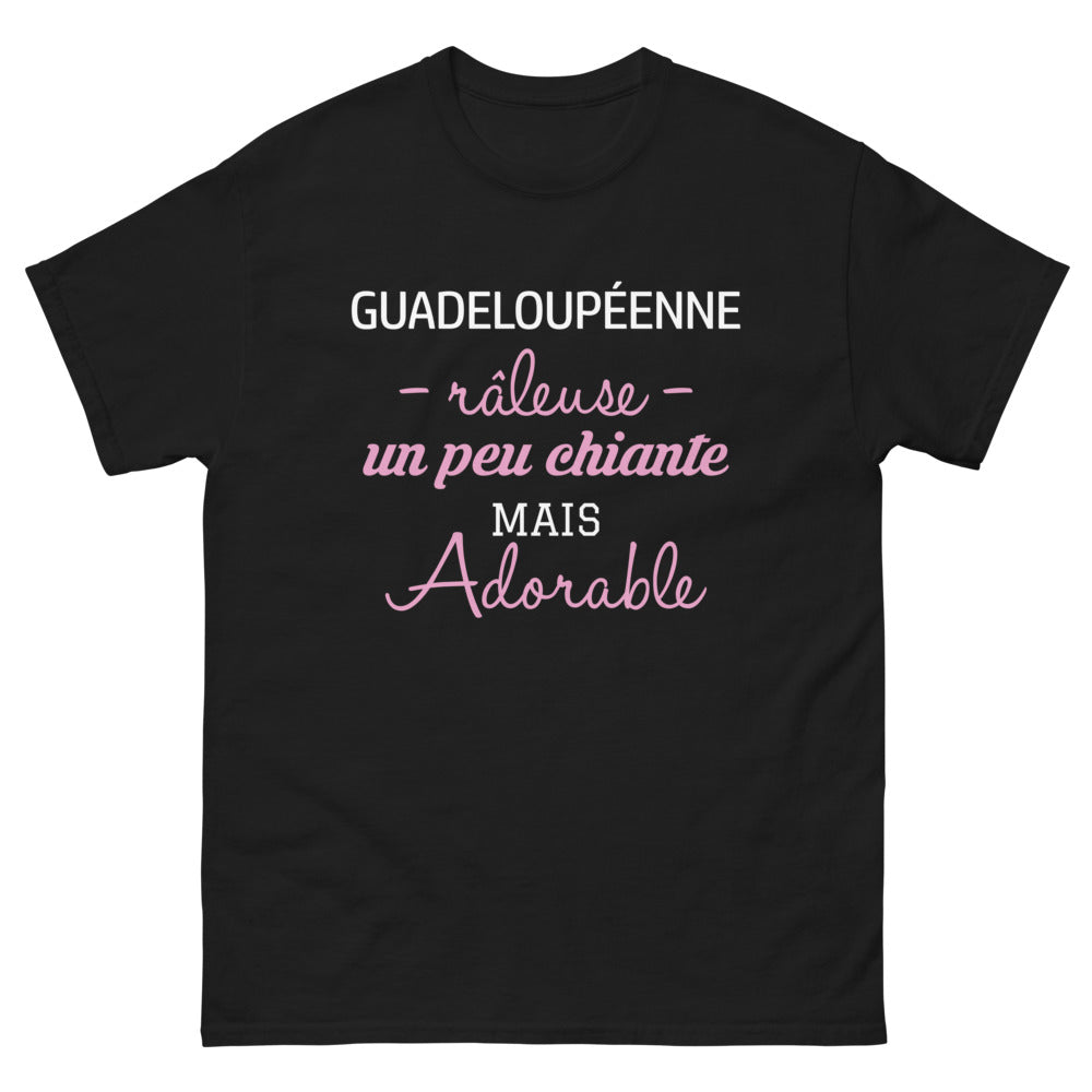 T-shirt Guadeloupe noir - Râleuse adorable avec humour