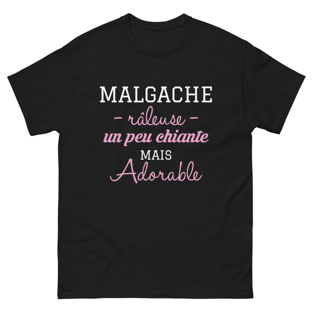 T-shirt Malgache noir - Râleuse, un peu chiante mais adorable