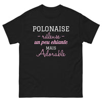 Thumbnail for T-shirt Pologne noir - Un peu chiante mais adorable