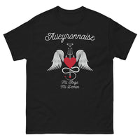 Thumbnail for T-shirt Aveyron noir - Mi-ange Mi-démon