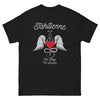 T-shirt Tahitienne noir - Mi-Ange Mi-Démon espiègle face