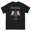 T-shirt Roumain noir - Mi-Ange Mi-Démon humoristique