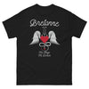 T-shirt Bretagne noir - Mi-Ange Mi-Démon humoristique