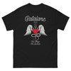 T-shirt Catalan noir - Mi-Ange Mi-Démon humoristique