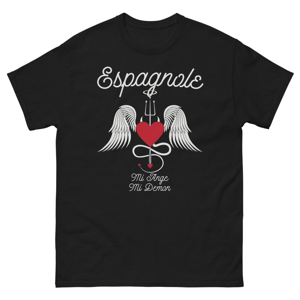 T-shirt Espagne noir - Mi Ange Mi Démon design humoristique
