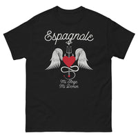Thumbnail for T-shirt Espagne noir - Mi Ange Mi Démon design humoristique